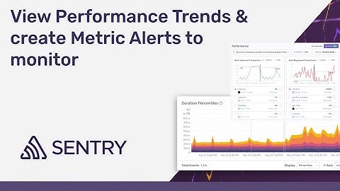 Performance Monitoring: View Performance Trends and Create Metric Alerts with Sentry