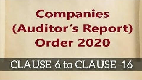 CARO 2020 | PART - 6| By Somya Agarwal #audit #cainter #ca final