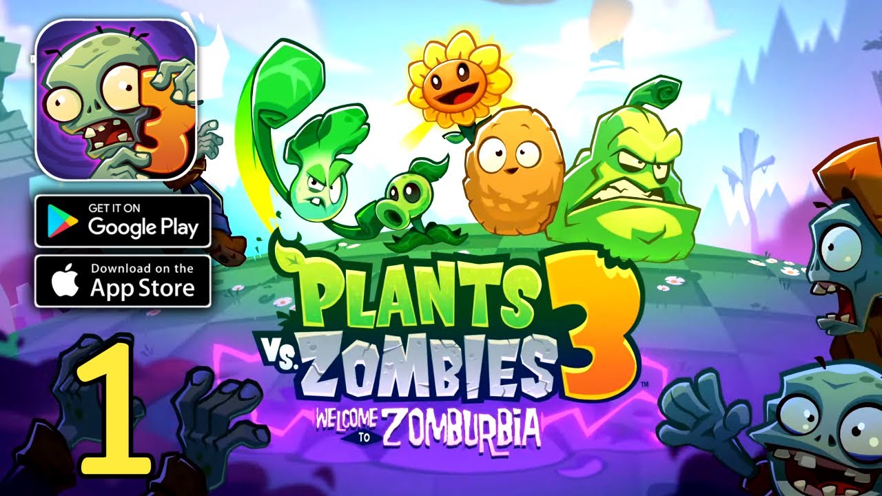 Plants vs Zombies 3 (Level 1 - 5) Gameplay (Android,IOS) Part 1 - YouTube