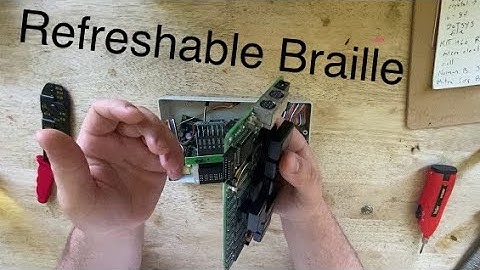 What is a refreshable braille display? Taking apart the Braille Lite 2000