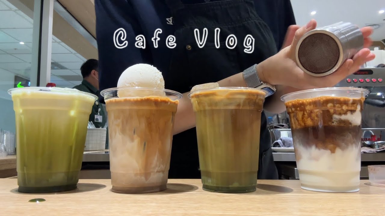 (sub)🍃🍨한 시간에 102잔 파는 개인카페 브이로그🍦🍃 | 카페 브이로그 | cafe vlog