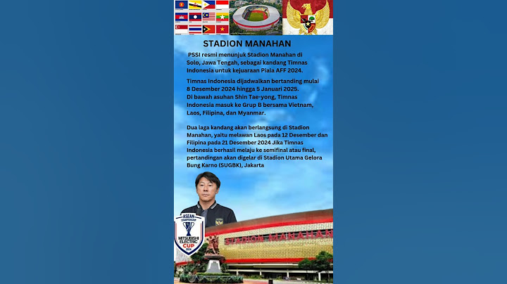 Stadion Manahan untuk Piala AFF 2024#shorts