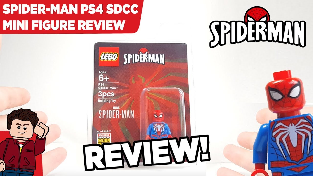 renere Karu Distrahere LEGO Spider-Man PS4 SDCC Mini Figure Review - YouTube