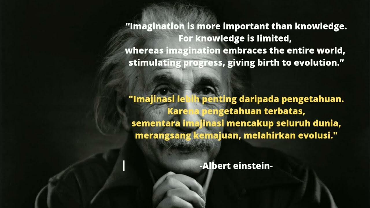 Quotes Albert Einstein || Inggris & Indonesia - YouTube