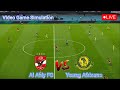 LIVE Al Ahly Vs Young Africans CAF Champions League Video Game Simulation 