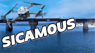 Flying Through The C In Sicamous, Bc.