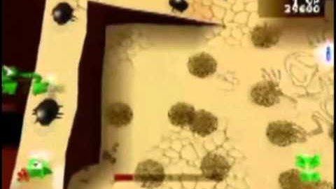 Frogger (PSX) Walkthrough Cactus Zone: 8-3 Tumbling Valley