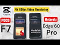 POCO F7 vs Moto Edge 60 Pro Capcut 4k Video Rendering SpeedTest 🚀🚀🚀🔥🔥🔥 #pocox7pro 