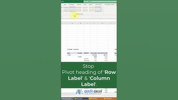 Fix Pivot Table headings not showing #pivot_table #youtubemadeforyou
