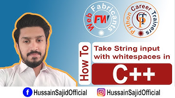 How to take string input with spaces in c++ | How to take white space input in c++| Urdu/Hindi