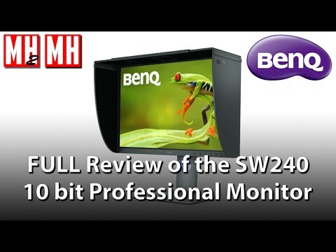 Full in depth review of the BENQ SW240 Professional 10 bit monitor