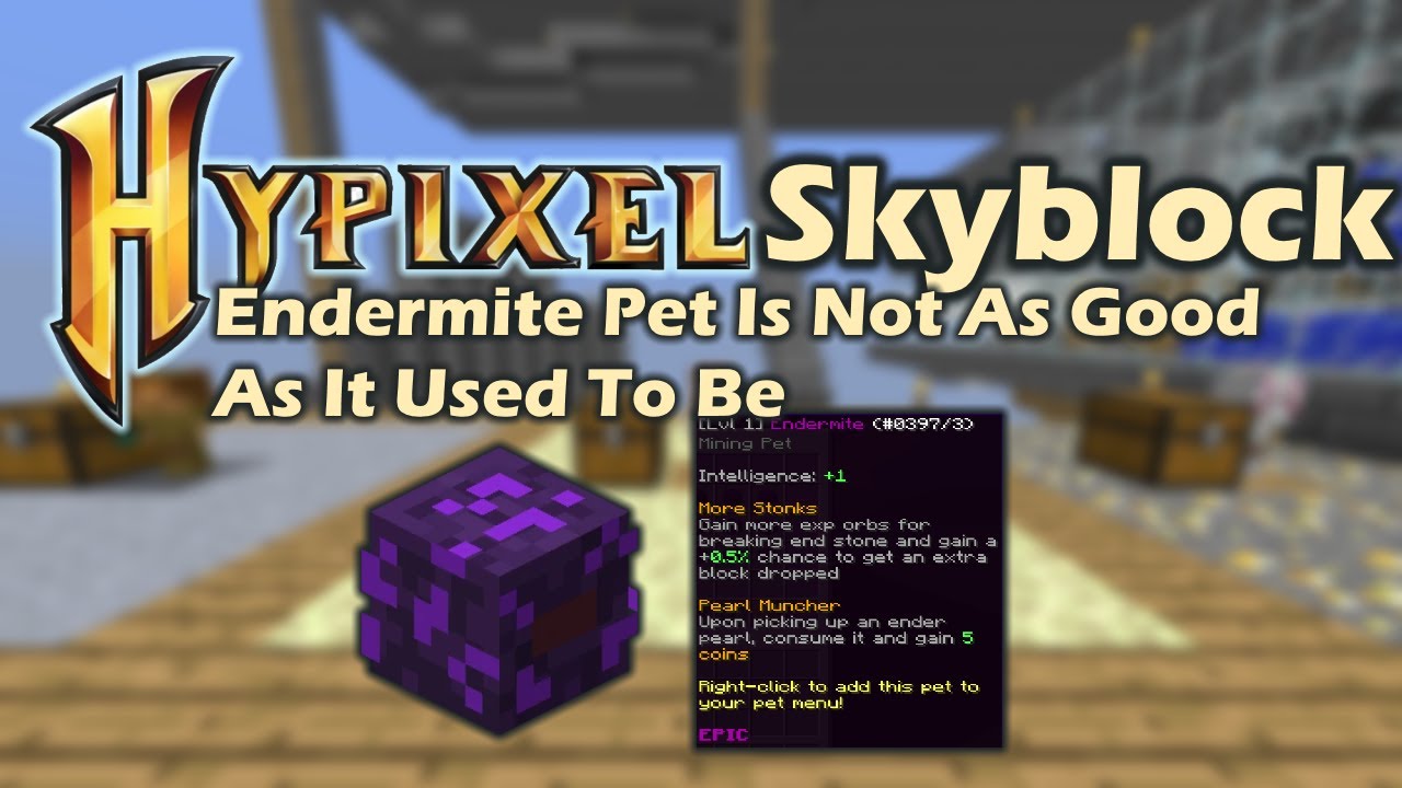 Endermite Pet Is Not As Good As It Used To Be Youtube