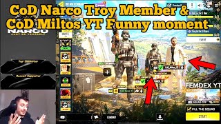 CoD Narco Funny moment CoD Narco Troy Member & CoD Miltos YT Funny moment Call of Duty: Mobile