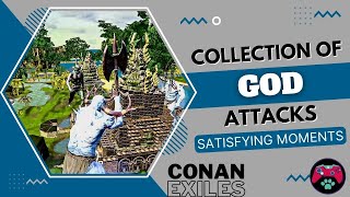 God Attack Collections-Conan Exiles Satisfying God Attacks Moments Summoning All Gods Avatars-Pvp