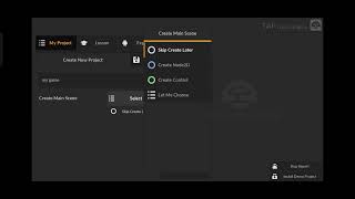 Tap Engine : Create New Project screenshot 4