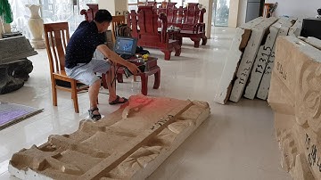 [3DMASTER] DỊCH VỤ THUÊ Quét 3d hơn nghìn mét vuông phù điêu xốp cnc đá