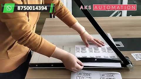 A3 PAPER CUTTING MACHINE/ A3 size manual cutting machine paper cutter/ AKS AUTOMATION