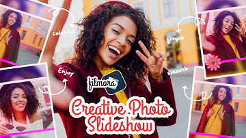 Creative Photo Slideshow in Filmora 14 | Step-by-Step Tutorial with Effects, Keyframes & Stickers