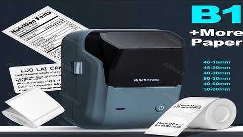 A must-have product! Niimbot B1 Label Printer Portable Handheld Thermal Maker Bluetooth Barcode QR