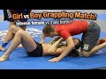 Girl vs Boy wrestling #mixed wrestling #jiujitsu #combatsport #bjj#martialarts