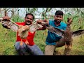 Country Duck Full Fry | Nattu Vathu Curry Recipe | Village style Cooking With Eating Challenge Boys