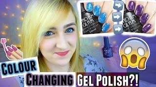 COLOUR CHANGING GEL POLISH W/ 12 DAY WEAR?! Madam Glam Review + Bloopers | Spangley Nails