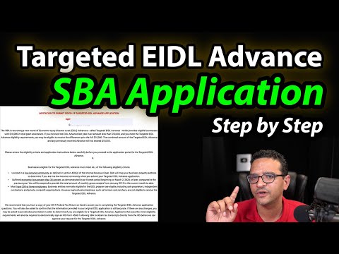 SBA Targeted EIDL Advance (Grant) Application 2021