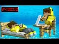 24 SAAT SUYUN ALTINDA KALDIM! 😱 - Minecraft