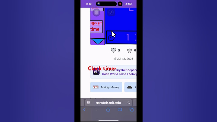 The best clock in Scratch's Timer:part 1