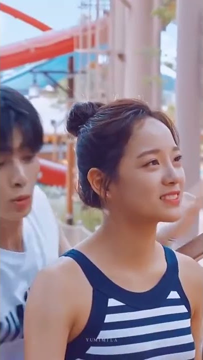 Lotte Water Park    'Cha Eun Woo   Kim Sejeong', So Sweet💕☺