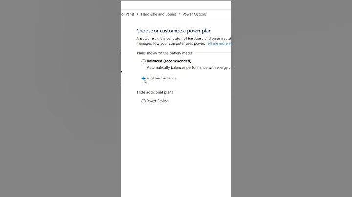 [Enhanced speed] Activate High Performance Power Plan