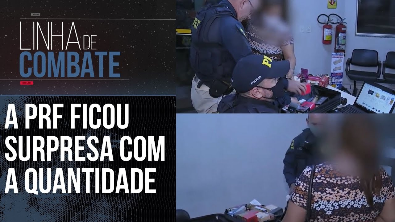 PRF: PASSAGEIRA TRAZIA MAIS DE 120 ITENS DO PARAGUAI PARA REVENDA | LINHA DE COMBATE