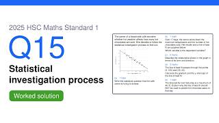 2025 HSC Maths Standard 1 Q15 News