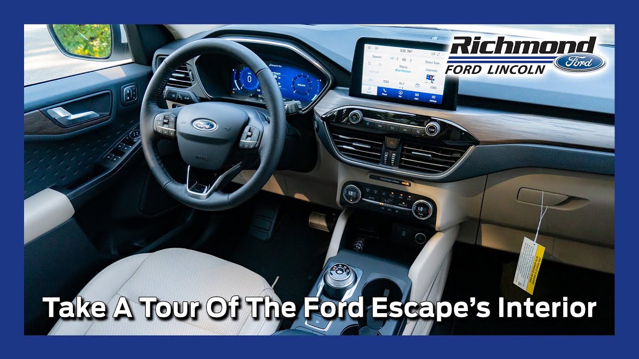 Ford Escape Interior Tour & Drive - YouTube