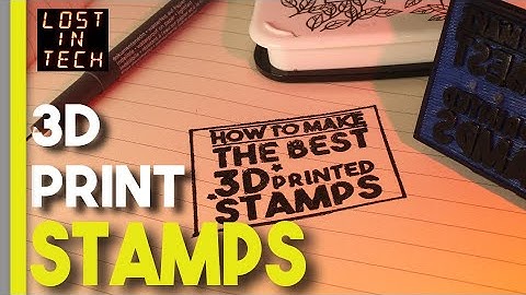 Can you make stamps on a 3d printer? Yes, you can. Here