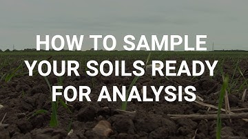 How to sample your soils ready for analysis