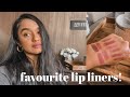 My favourite nude/brown lip liners! Indian/medium skin tone