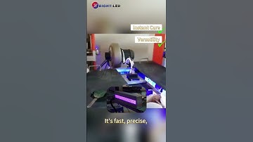 UV LED Curing System for Screen Printing on Bottles