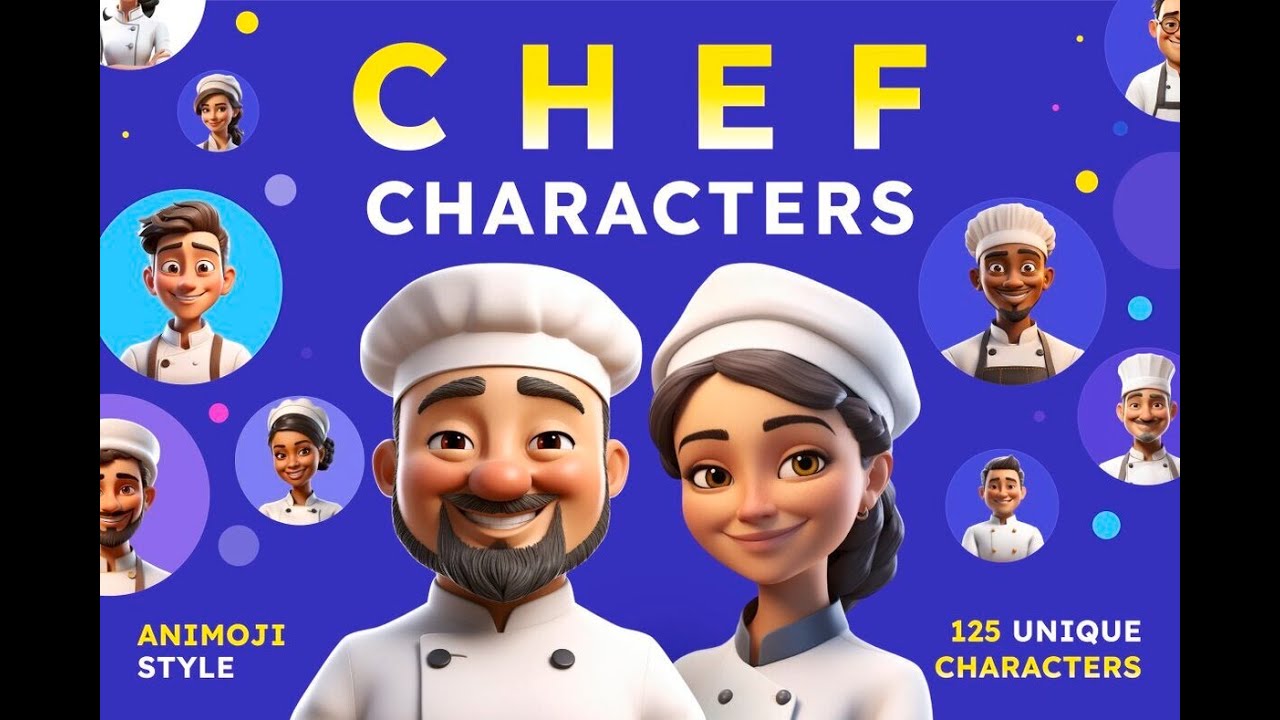 Chef Characters Stock Graphics Download - YouTube