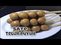 RESEP SATE TELUR PUYUH ALA ANGKRINGAN