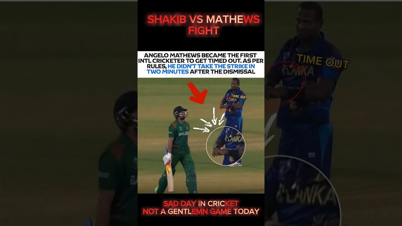 Angelo Mathews time out by bangladesh 