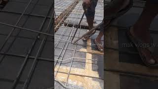 crank bar in slab || #shorts || two way slab reinforcement details || msk vlogs tv