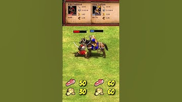 Elite Samurai vs Elite Tarkan (AoE2) #Shorts