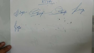 Riya name signature style || How to sign riya || signature style of riya || stylish name riya ||