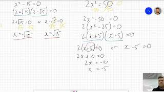 Solving quadratic equations using the Null Factor Law Net Worth