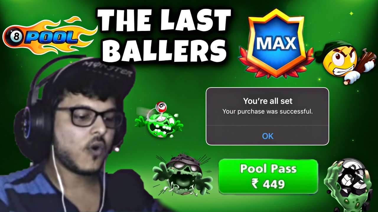 8 Ball Pool - NEW POOL PASS THE LAST BALLERS | OUTBREAK QUESTS COMPLETE | AWESOME REWARDS💚😍
