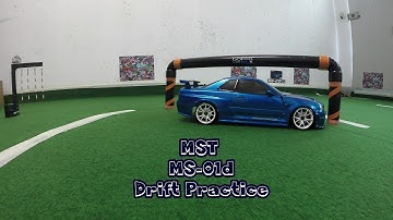 RC DRIFT - Max Speed Technology - MST MS-01d - Drift Practice 1