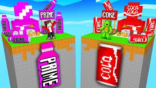 PRIME vs COKE CHUNK Survival Battle in Minecraft