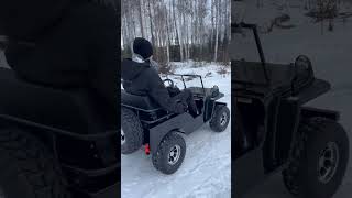 Mini jeep for the win!! #brother #kids #myboys  #ruggedalaskan #minijeep #scooter #brothersister