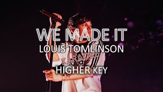 Louis Tomlinson We Made It Karaoke HIGHER KEY (2020 LT Tour Edit)